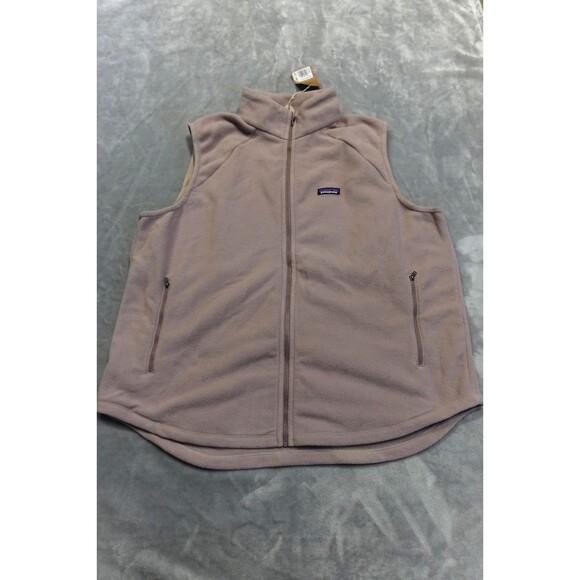 Patagonia XXL Beige Classic Microdini Vest Black Fleece NWT - Picture 1 of 12